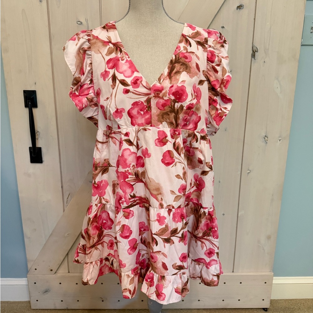 Abercrombie & Fitch Pink Floral Mini Dress